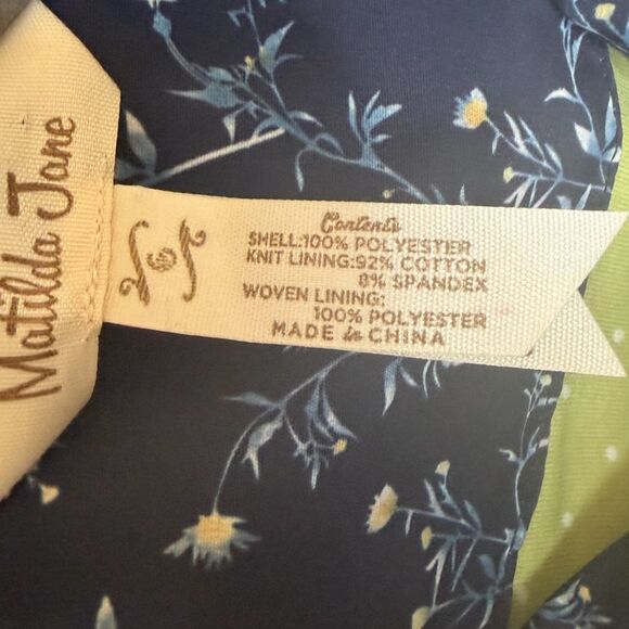 Matilda Jane girls Wildflower Bouquet light rain Jacket size 6 - Picture 6 of 10